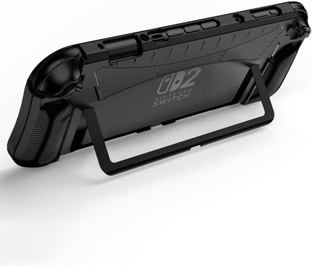 Etui Nintendo Switch 2 ochronne TPU Carbon Twill Case, czarne