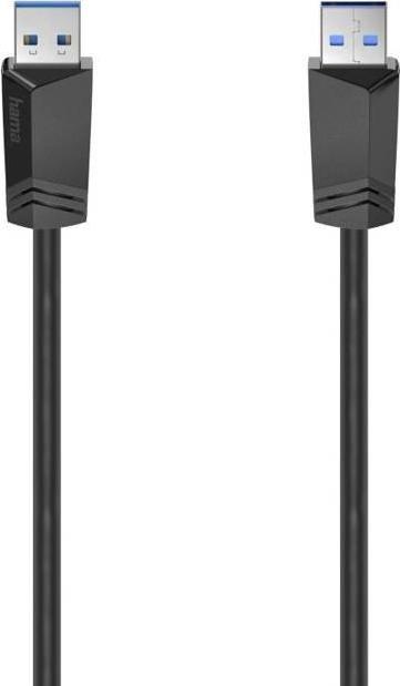 Kabel USB Hama USB-A - USB-A 1.5 m Czarny (002006240000)