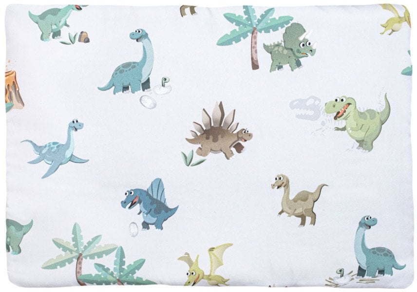 PULP-PODUSZKA BAWEŁNIANA 40X60CM DINOZAURY KOLOROWE
