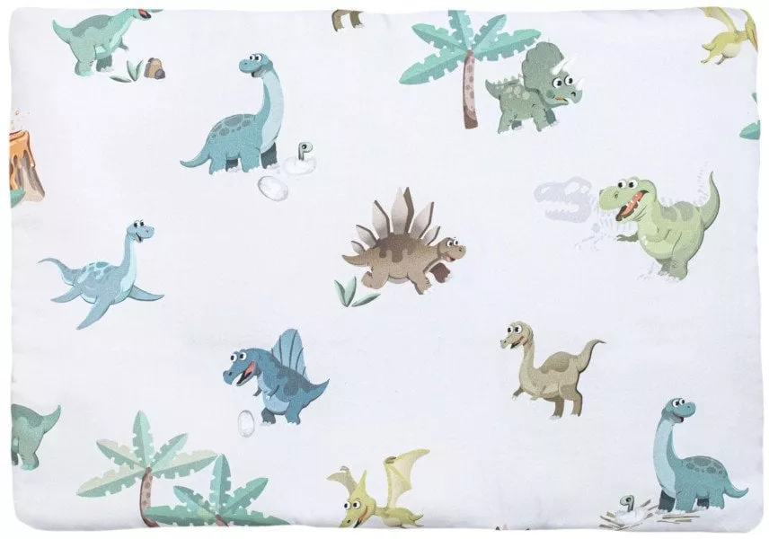 PULP-PODUSZKA BAWEŁNIANA 40X60CM DINOZAURY KOLOROWE