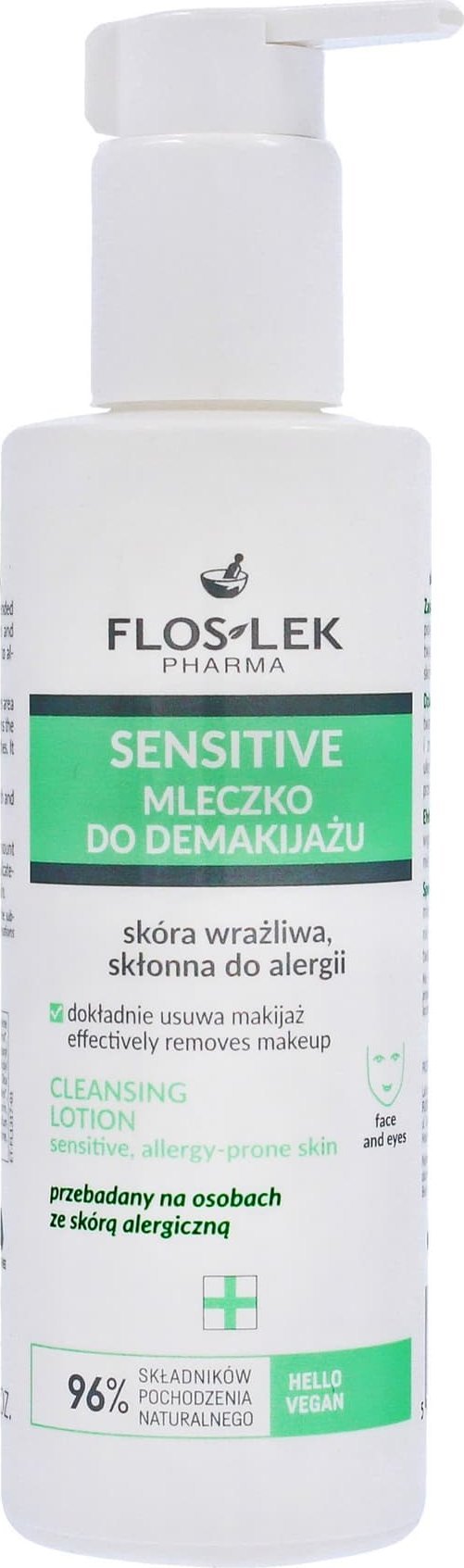 Floslek Sensitive Mleczko do demakijażu do skóry wrażliwejni skłonnej do alergii 175ml
