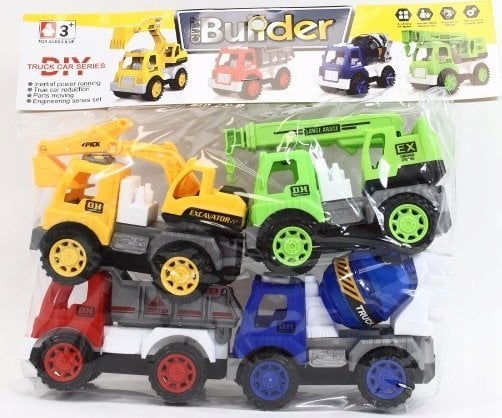 Pojazdy budowlane 4 szt/op zestaw 2022-8 708 9097