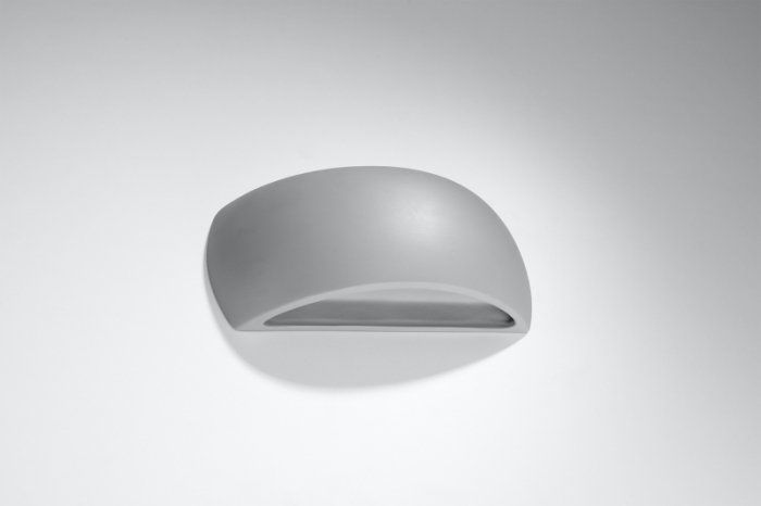 Kinkiet Sollux Kinkiet ceramiczny PONTIUS szary
