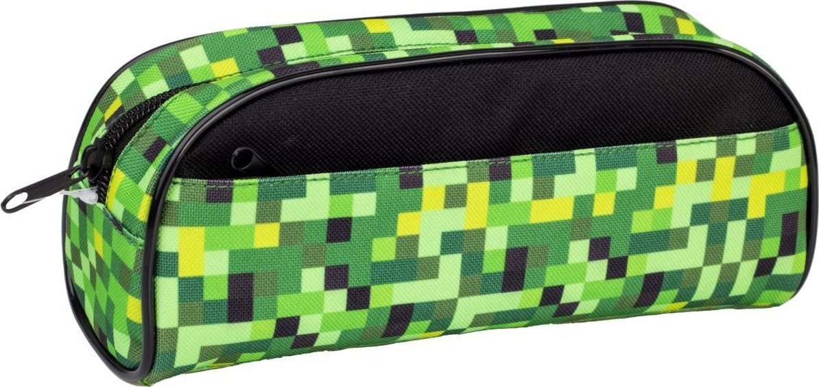 Piórnik saszetka z 2 zamkami PIXI green