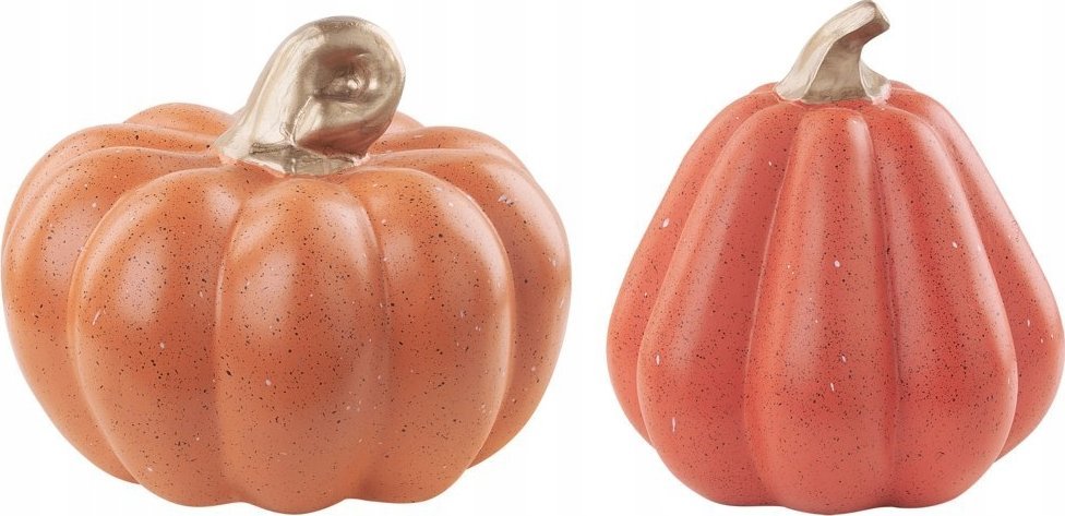Beliani Zestaw 2 figurek dynie pomarańczowy CHALKIDA