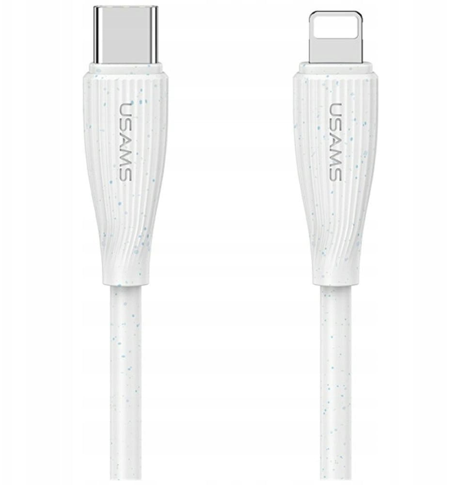 Kabel USB Usams USB-C - Lightning 1 m Biały (USA1244)