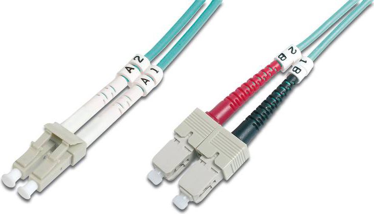 Digitus Patch cord światłowodowy, wielomodowy, OM 3, LC/SC, 2m (DK-2532-02/3)