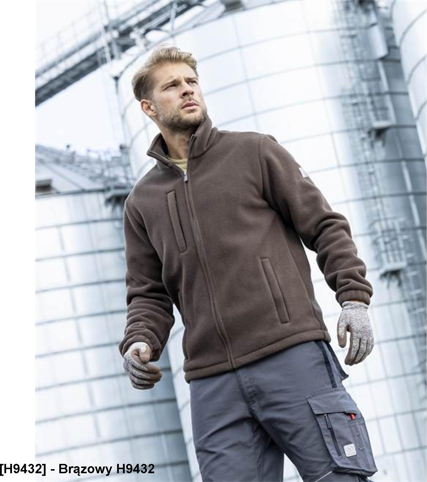 Ardon 450 - bluza polarowa - Brązowy H9432 L