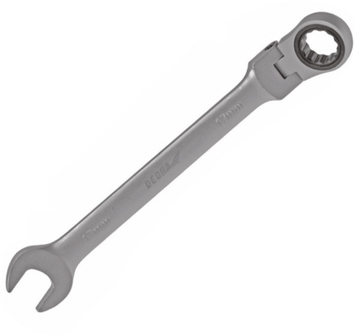 Dedra Klucz płasko-oczkowy z grzechotką i przegubem 13mm (14GP47)