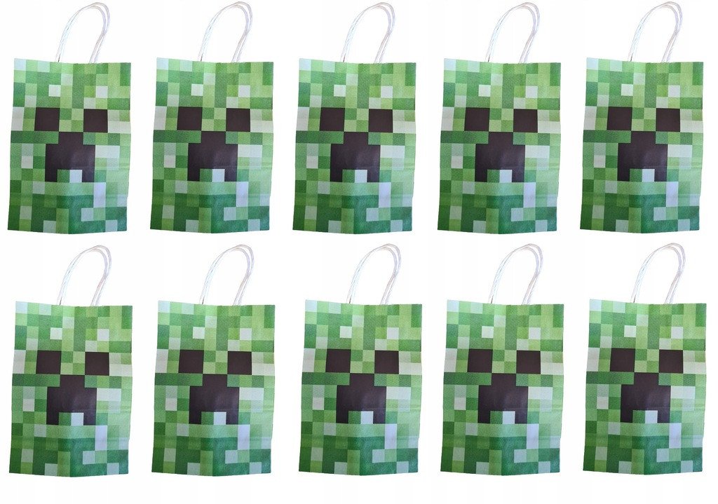 Torebka Prezentowa MINECRAFT - 10szt