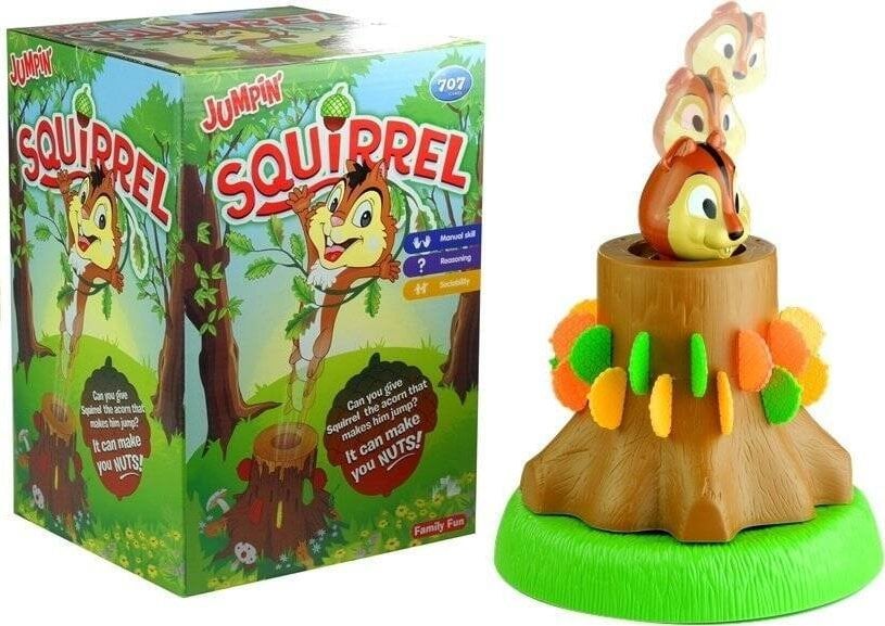 LeanToys Gra wyskakująca wiewiórka