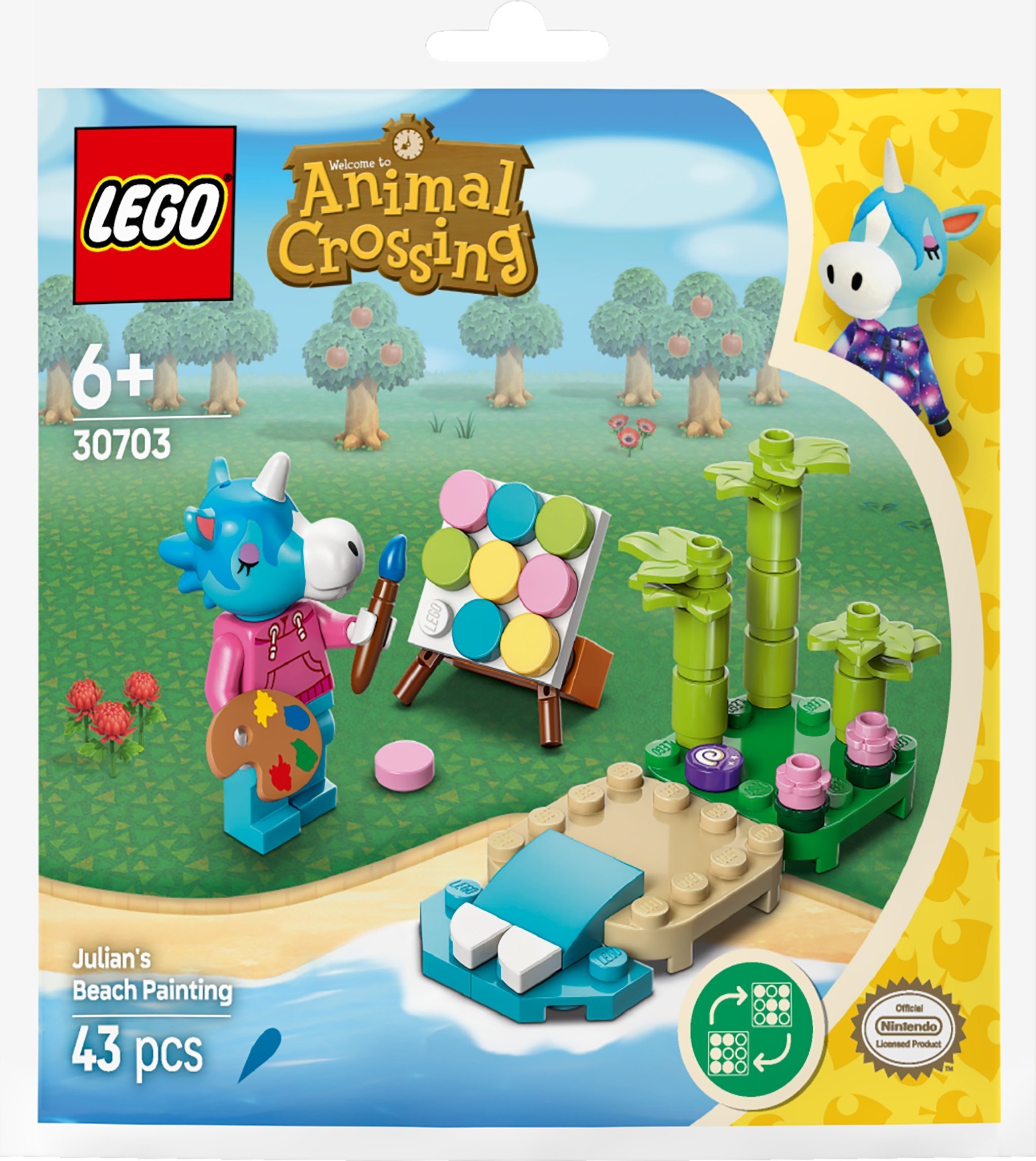 LEGO Animal Crossing Julian i plażowy obraz (30703)