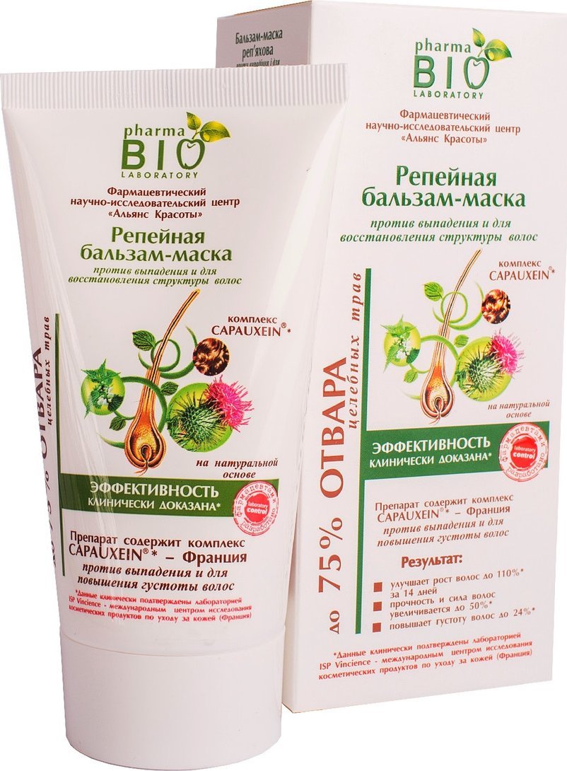 Pharma Bio Laboratory Łopianowa maska-balsam przeciw wypadaniu włosów i na przywracanie zdrowej struktury włosów 150ml