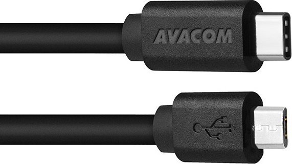Kabel USB Avacom USB-C - microUSB 1 m Czarny (DCUS-TPMI-P10K)
