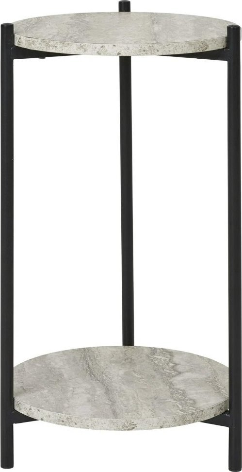 Intesi Stolik Leuven trawertyn/ czarny