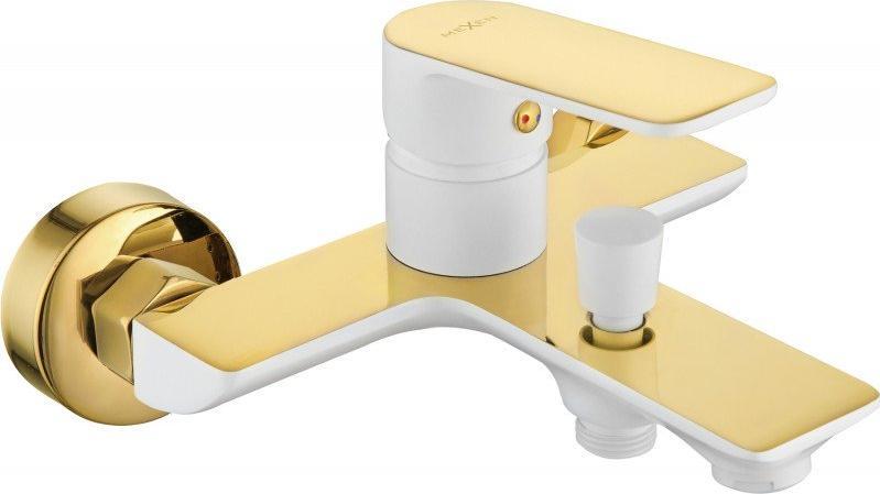 Bateria wannowa Mexen Mexen Alfa bateria wannowa, biały/złoty - 745730-25