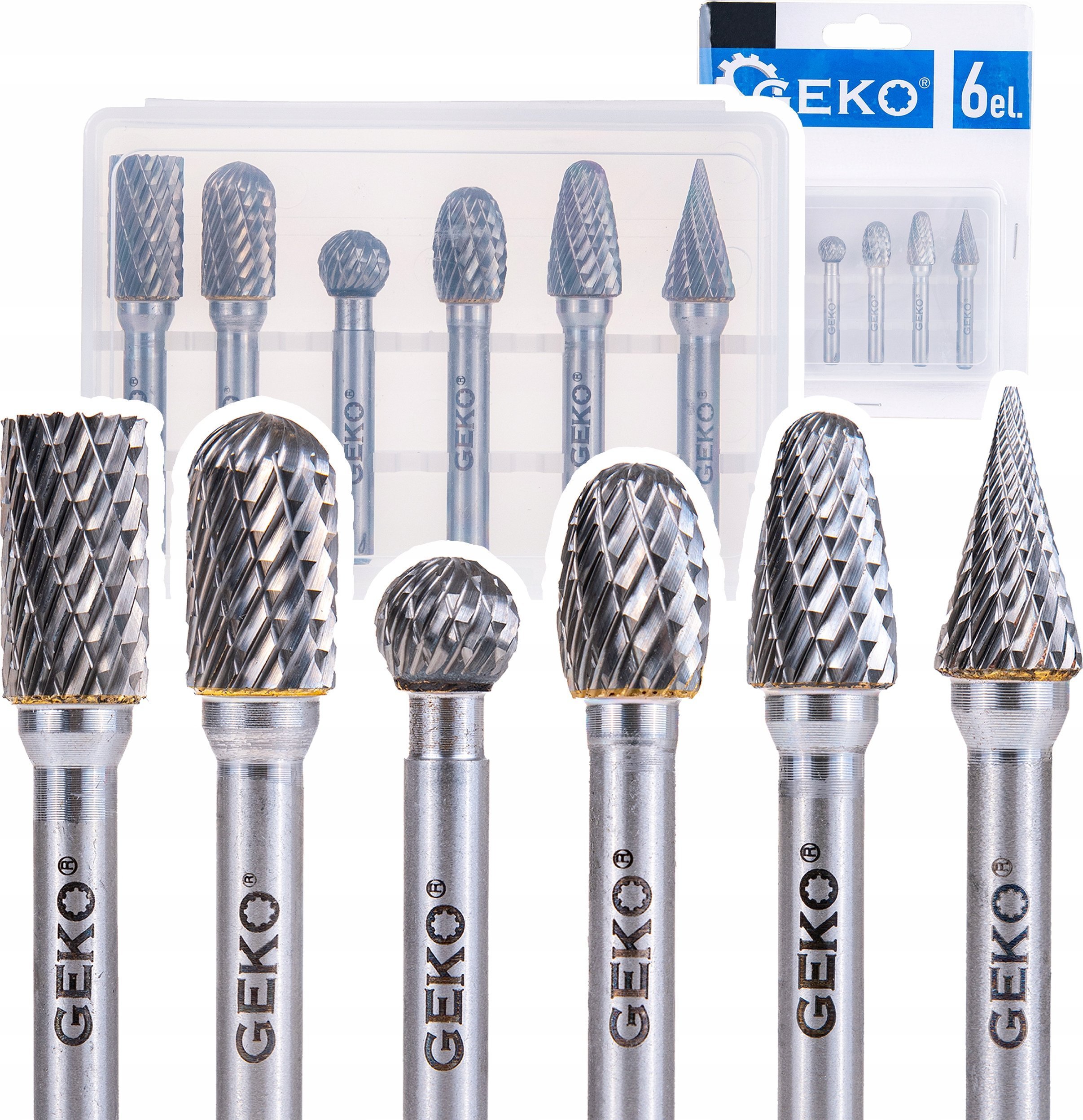 Zestaw frezów trzpieniowych do metalu 6mm 6el. (20/40)