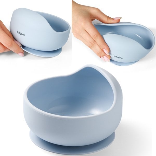 BabyOno 1481/01 MISKA SILIKONOWA Z PRZYSSAWKĄ NIEBIESKA