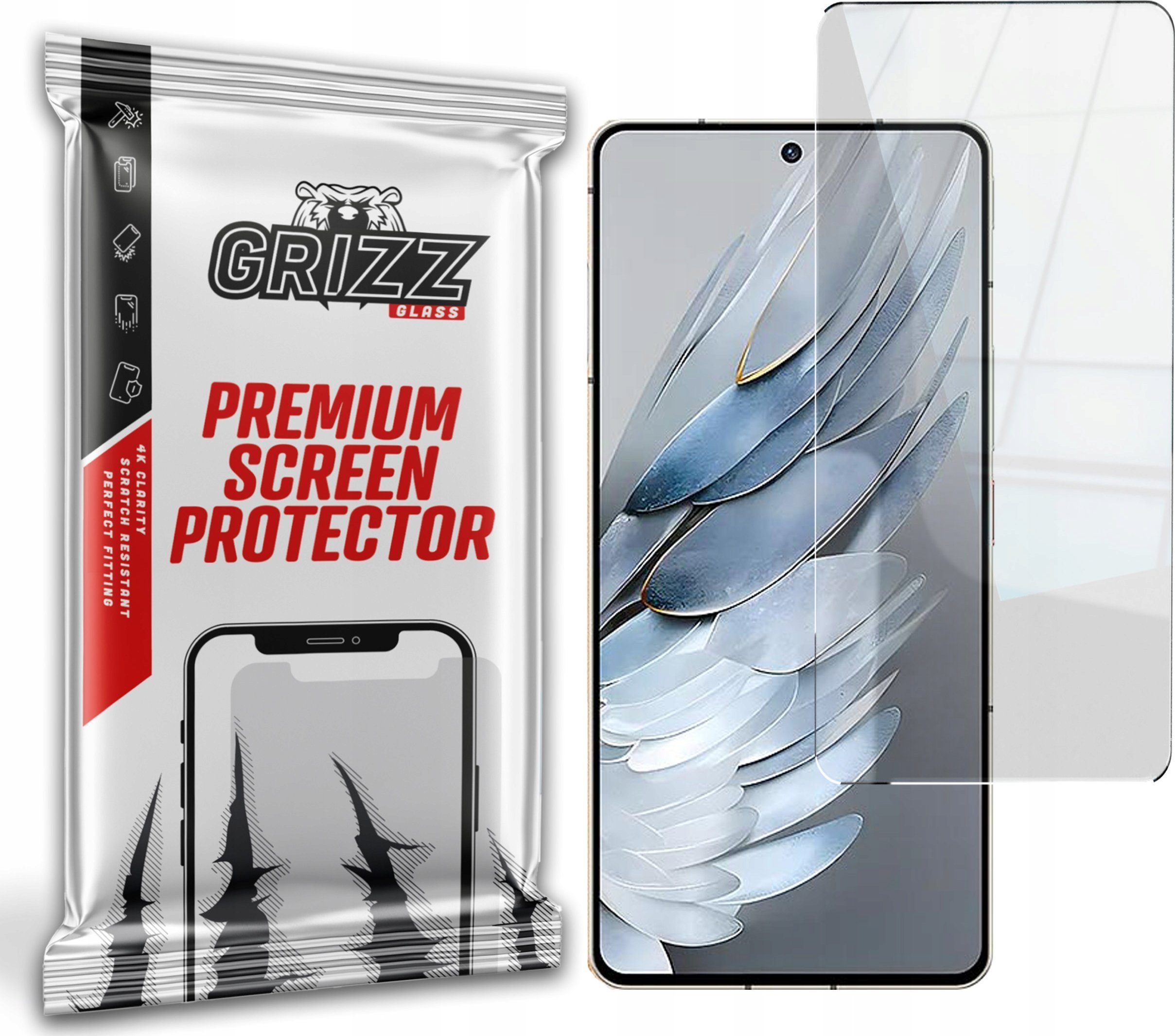 GrizzGlass Szkło hybrydowe GrizzGlass HybridGlass Nubia Z50S Pro