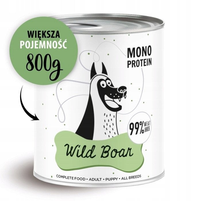 PEPE 800g WILD BOAR MONOPROTEIN mokra karma dla psa