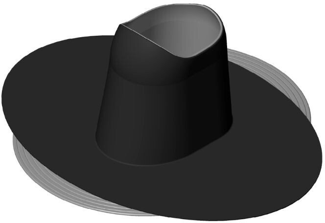 VILPE kołnierz - collar EPDM one size