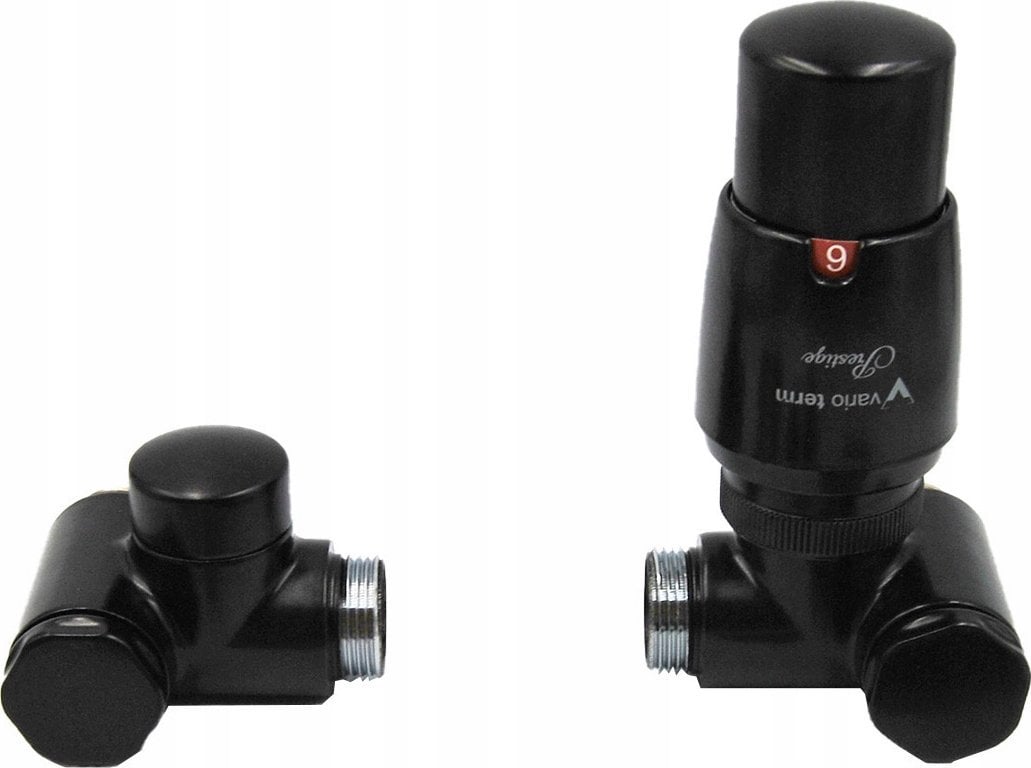 Varioterm Zestaw grzejnikowy Integra prawy, czarny mat