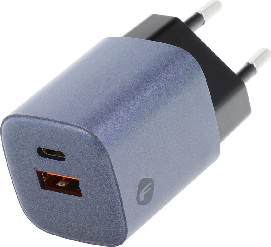 Ładowarka ForCell FORCELL F-ENERGY GaN VT-31 ładowarka sieciowa Typ C + USB A PD QC4.0 3A 33W szara