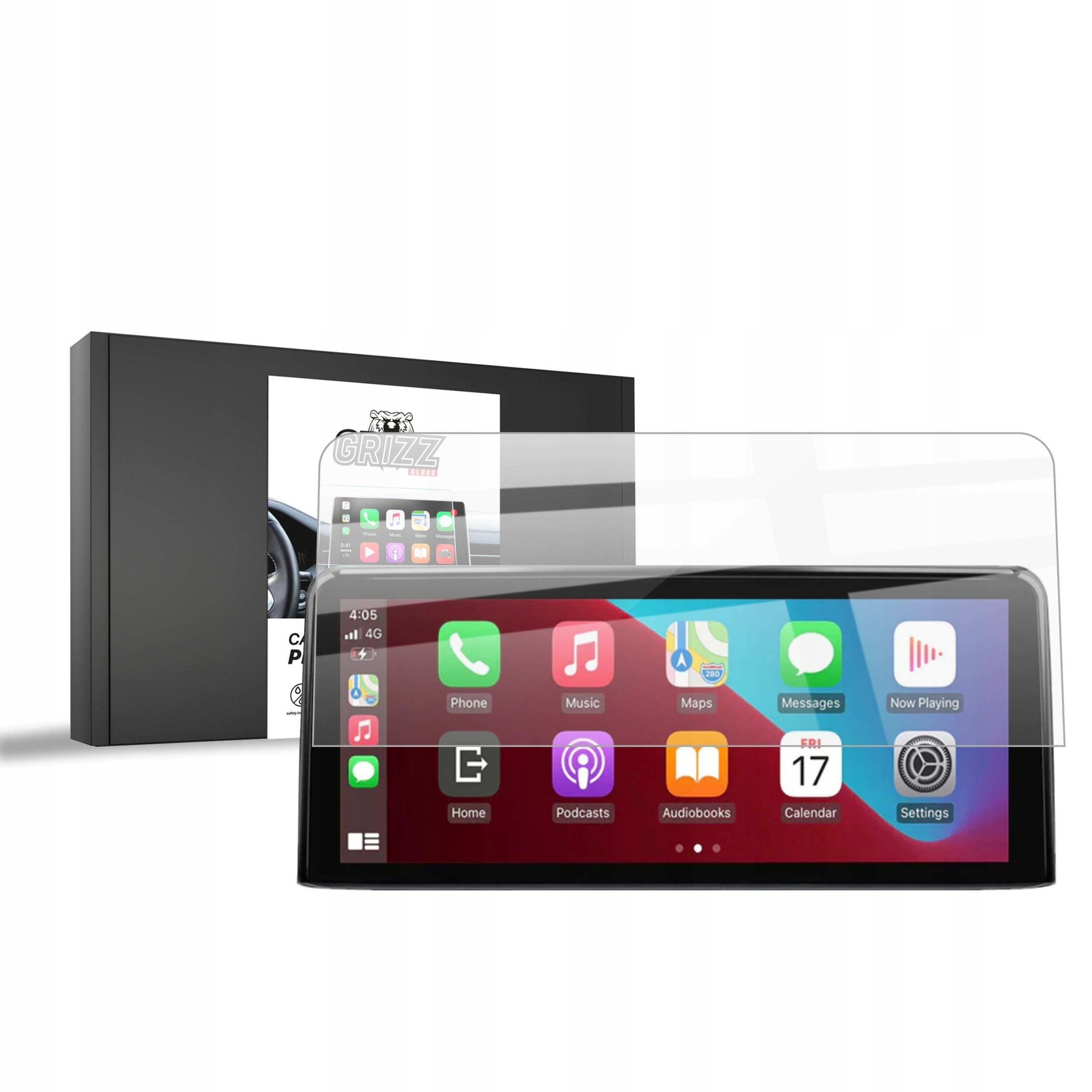 Folia ceramiczna GrizzGlass CarDisplay Protection do BMW 3 E90 E91 E92 E93 Android Radio 10,25" (2005-2012)