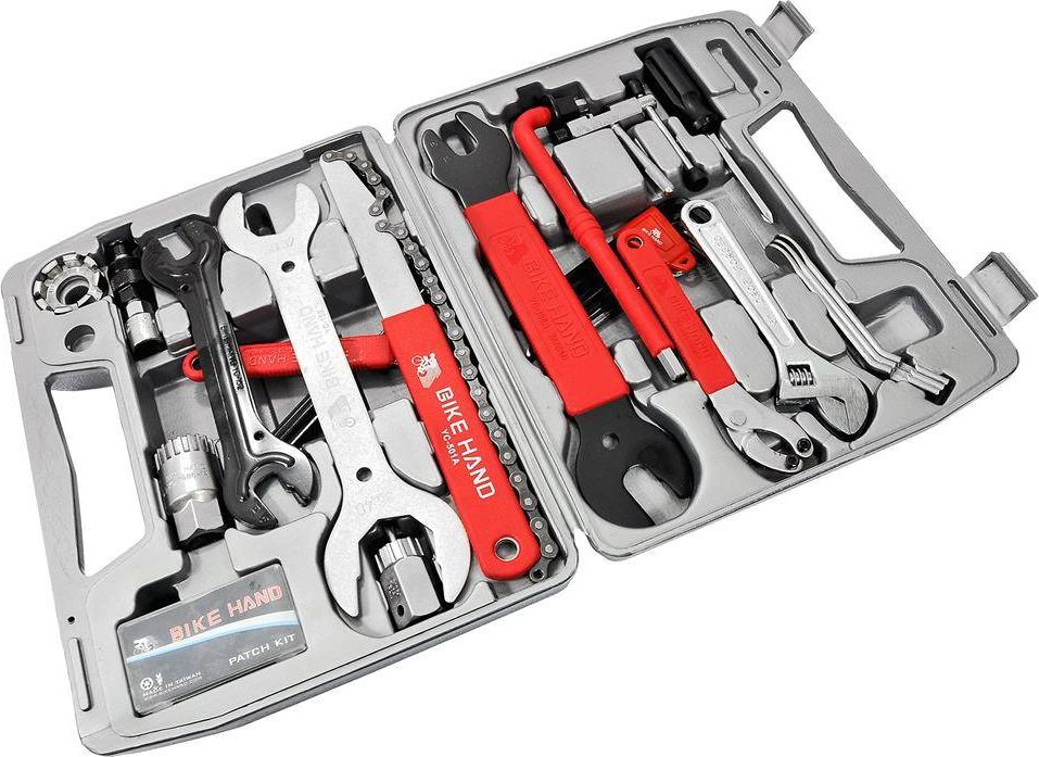 Bike Hand Zestaw narzędzi rowerowych Bike Hand YC-735A w walizce