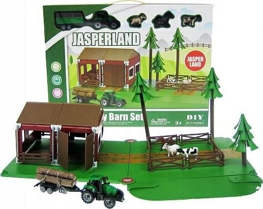 Hipo Zagroda 72el. + traktor w pudełku