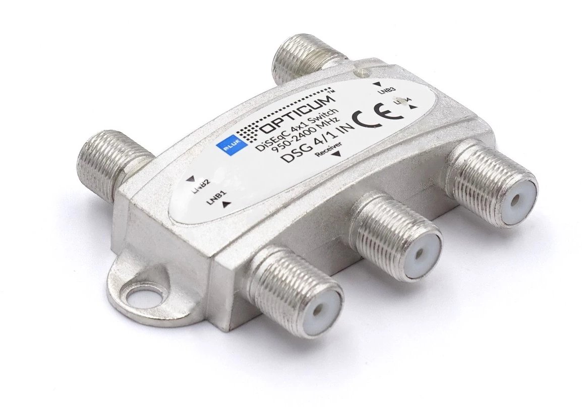 DiSEqC 4/1 Opticum DSG 4/1 IN, wewnętrzny