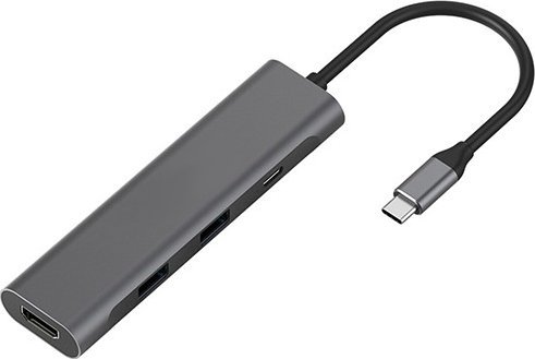 Adapter USB Extra Digital Adapteris USB Type-C - 2 x USB 3.0, Type-C PD, HDMI
