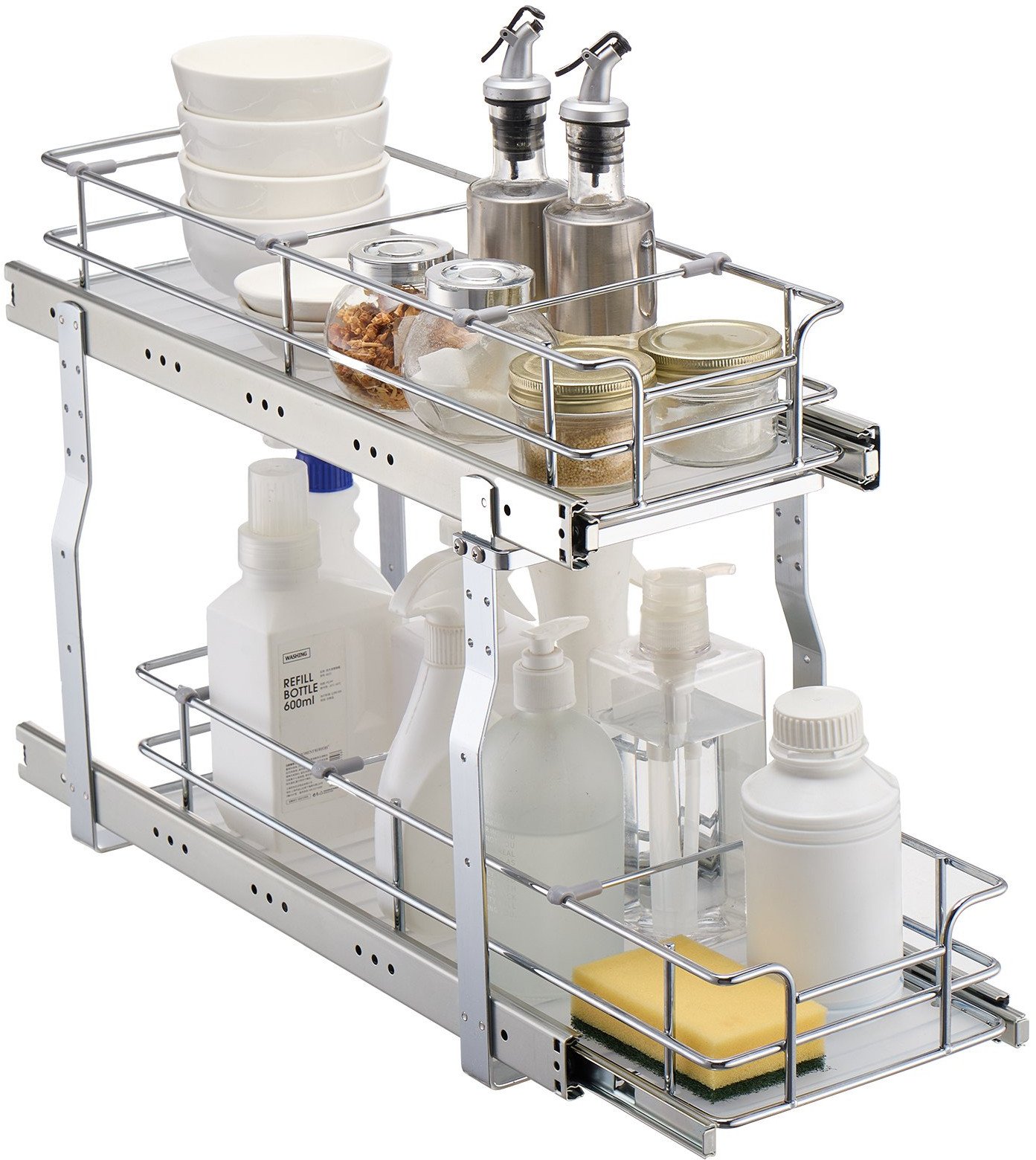 2-Poziomowa Wysuwana Szafka pod Zlewozmywak