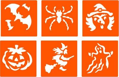 Graine Creative Zestaw 6 szablonów Halloween