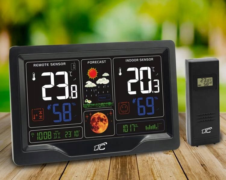 Stacja pogodowa Inne Stacja pogodowa z kolorowym wyś.czarna LXSTP09C