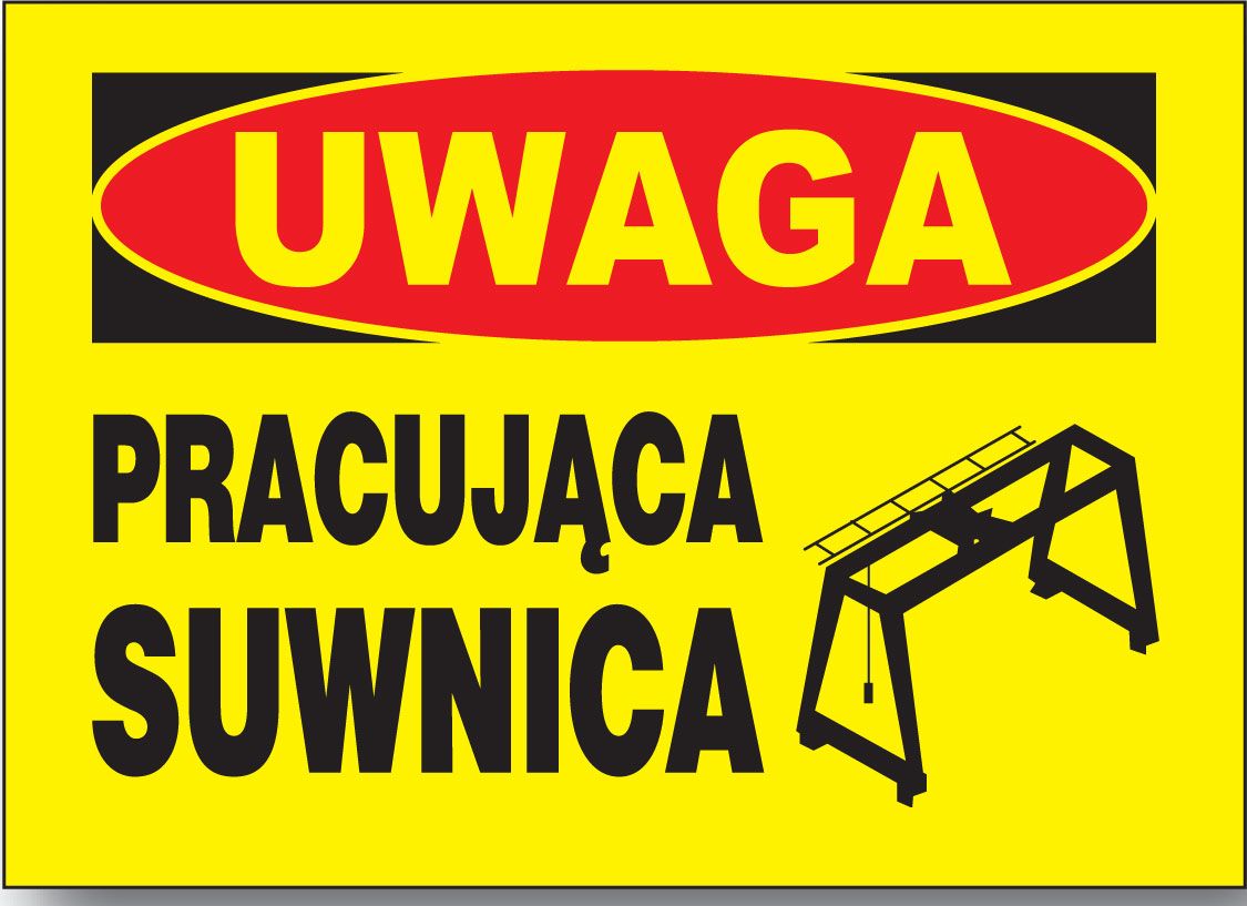 Mój dom Bto-62 Znak Tablica Budowlana - Pracująca Suwnica