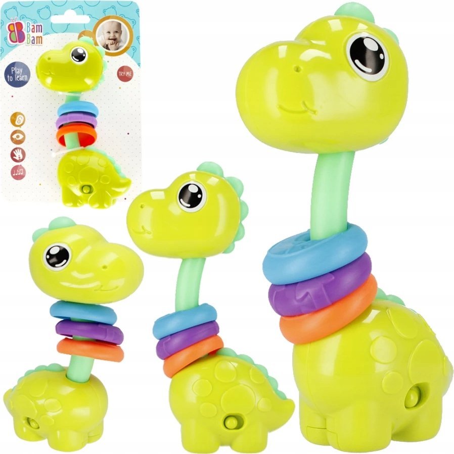 BamBam BAM BAM MUZYCZNY DINUS B/O 13X18X4 MIX2 B/C 48