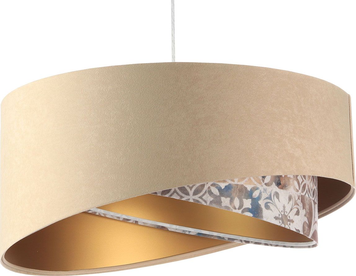 Lampa wisząca Lumes Asymetryczna lampa wisząca welurowa - EXX28-Atna