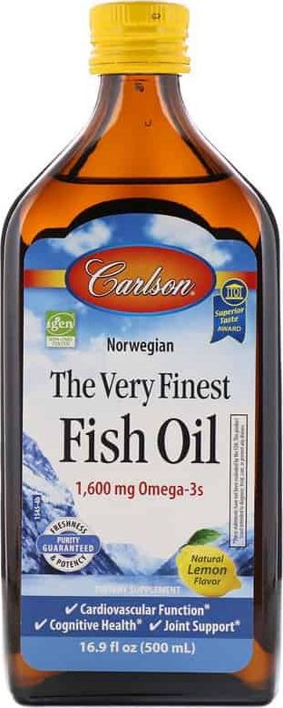 Carlson Labs Carlson Labs - The Very Finest Fish Oil, Natural Lemon, 500 ml