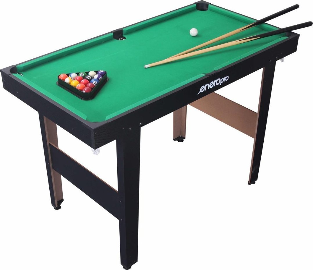 Enero STÓŁ DO W GRY W BILARDA CZARNY 121x61x79CM ENERO PRO