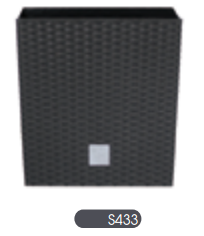 Prosperplast Doniczka RATO LOW 400mm antracyt - DRTS400L-S433