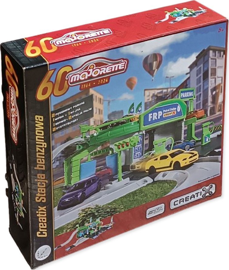 Majorette Majorette Creatix Stacja Benzynowa Myjnia Parking