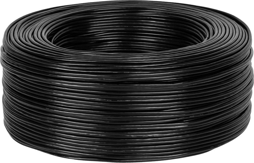 Przewód Kabel 2 x RCA-3mm czarny AUDIO VIDEO CABLETECH 100m |