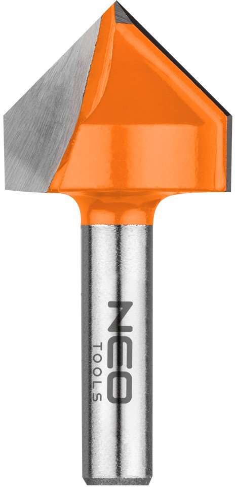 Frez do rowków typu V, TCT, 25.4 x 25.4 mm, trzpień 8 mm