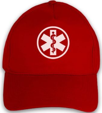 Promostars Czapka classic ESKULAP - czerwona