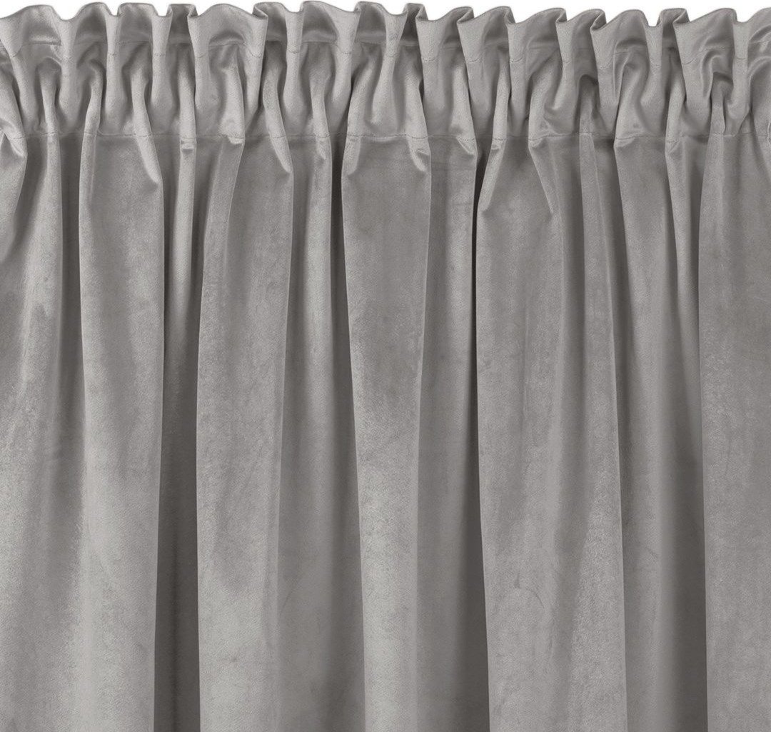 Homede Homede Zasłona VILA velvetowa na taśmie smok 530x245 szara wzór 6