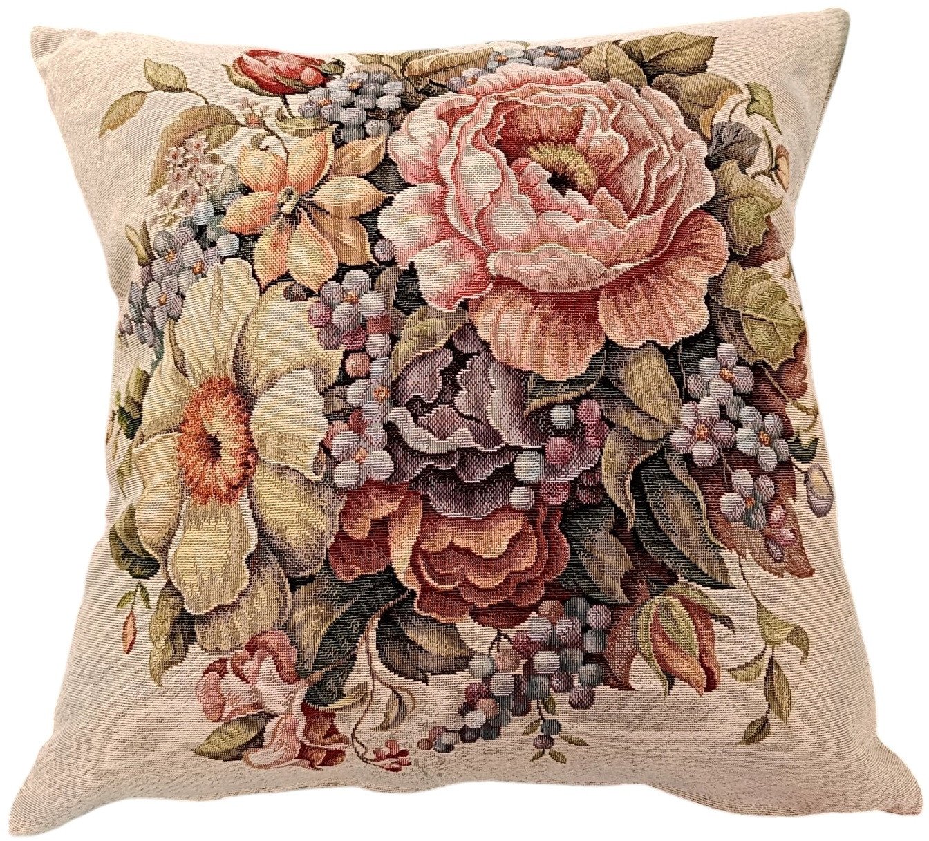 Poszewka dekoracyjna 45x45 cm Bukiet kwiatów