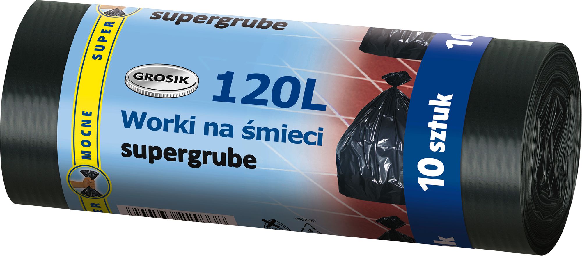Sarantis Worki na śmieci 120L 10szt. (8571017311)