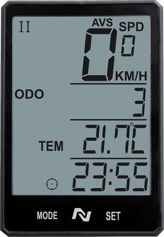 Nexelo LICZNIK ROWEROWY NEXELO SUPREME CX20WLS, 20-FUNKCJI, BEZPRZEWODOWY, CZARNY