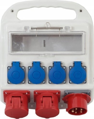 F-Elektro Rozdzielnica FORTE wtyk odbiornikowy 32A/5P gniazda 2x32A/5P, 4x230V 1M